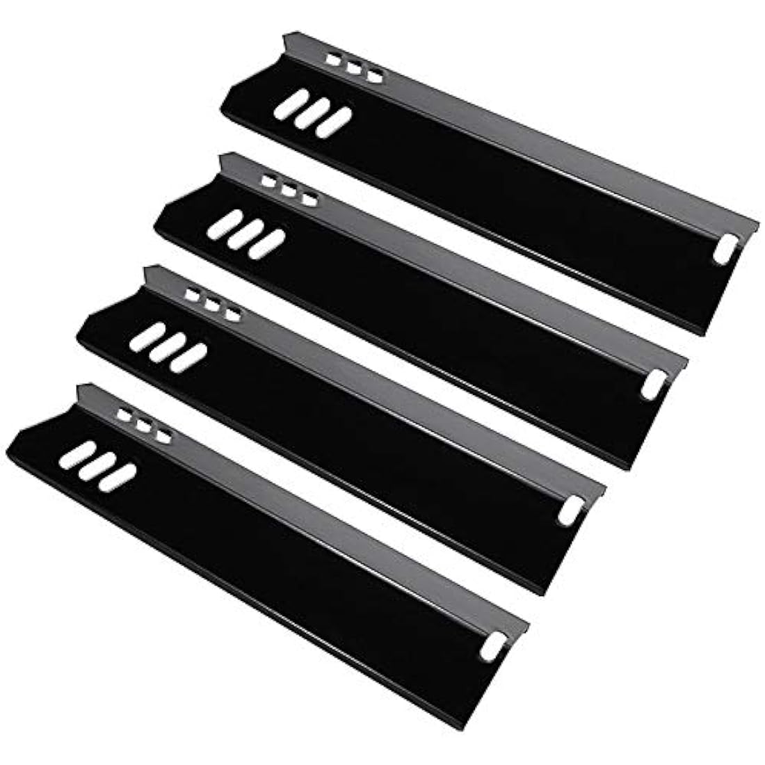 GFTIME 38cm Porcelain Steel Grill Heat Plates for Dyna-Glo & Uniflame, 4 Pack