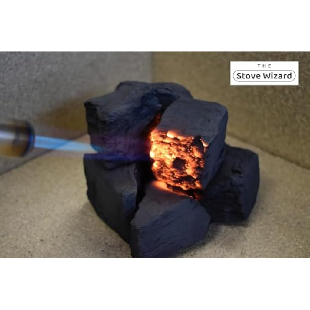The Stove Wizard 20 Large Square Ceramic Coals for Gas & Electric Fires