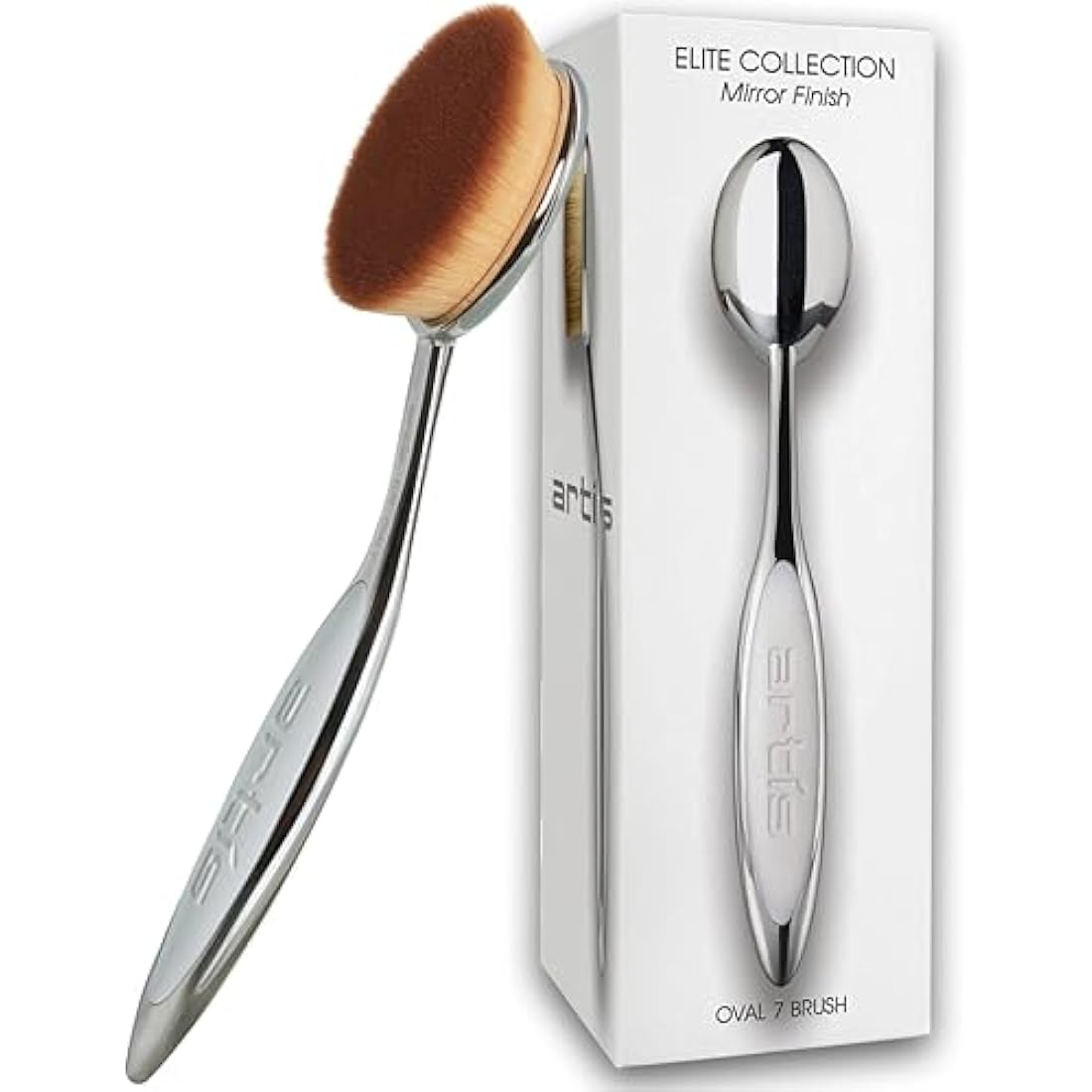 Artis Elite Mirror Oval 7 Makeup Brush | Ergonomic Foundation Tool