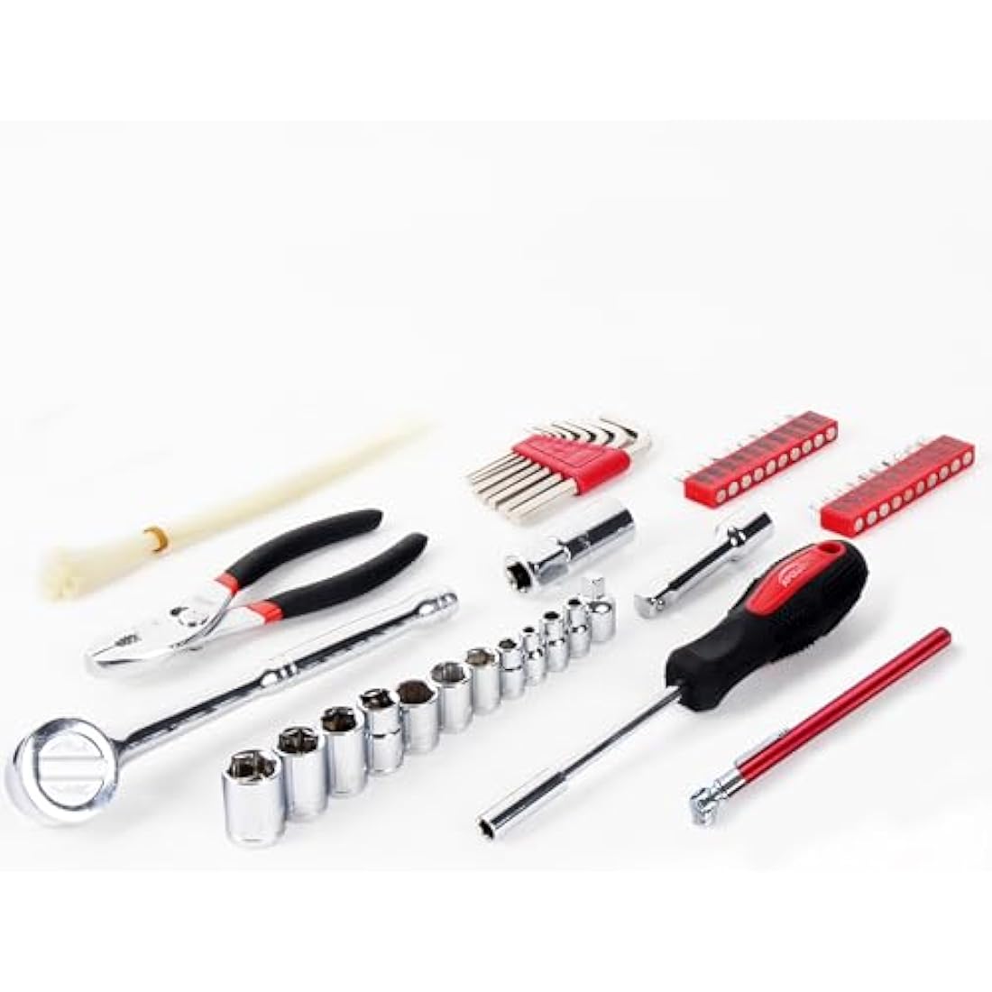 Apollo Tools 56 Piece Metric Auto Tool Set – Compact Car Repair Kit