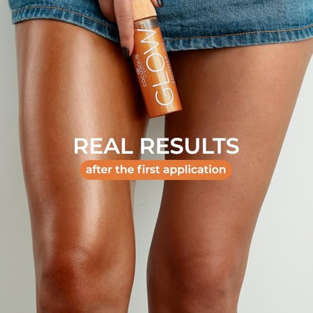 COCOSOLIS Glow Shimmer Oil – Organic Natural Body Highlighter | 110ml