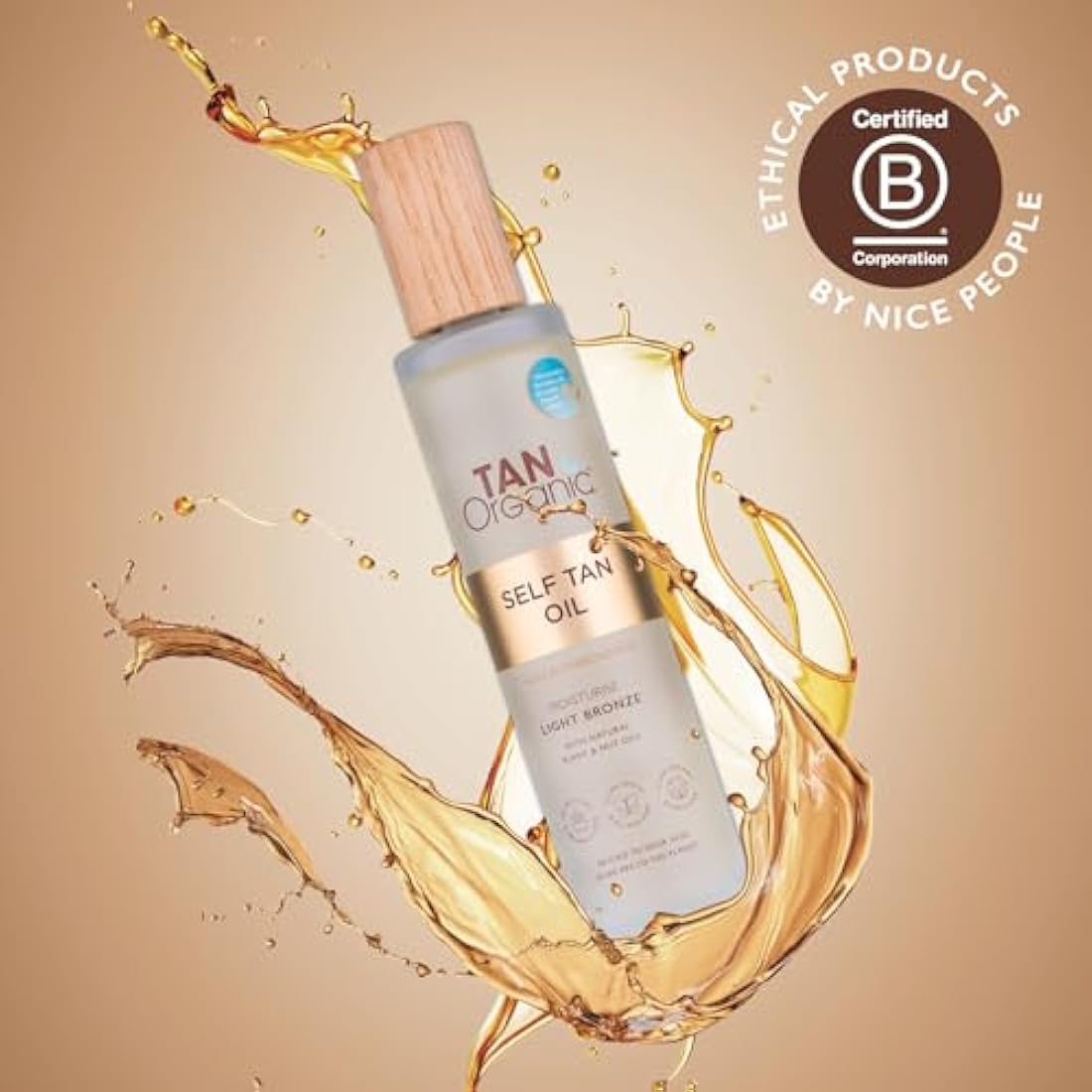 TanOrganic Self Tanning Oil – Natural Vegan Moisturizing Glow, 100ml