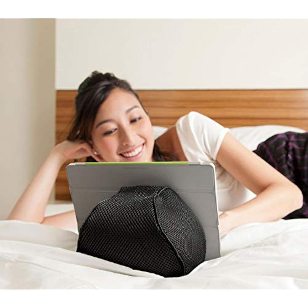 iProp iPad Bed & Lap Stand – Bean Bag Tablet Holder for Travel | Black