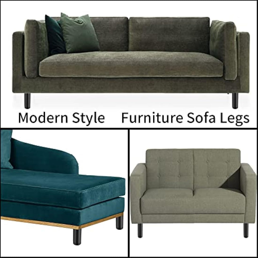 4 Pcs Adjustable Metal Furniture Legs – 5.9" Sofa Feet