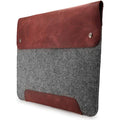MegaGear Genuine Leather & Fleece MacBook Sleeve – 16 Inch Laptop Case