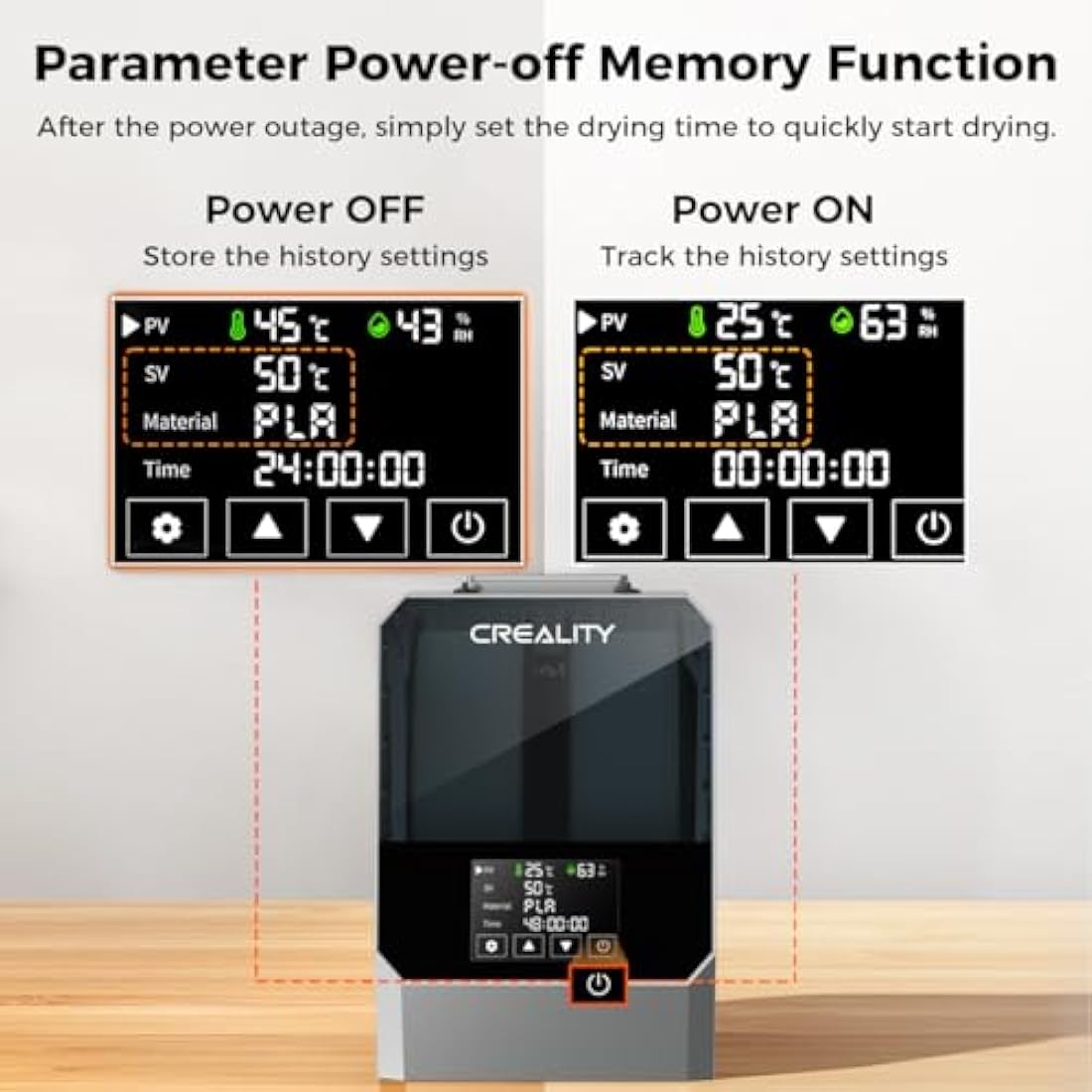 Creality Space PI Filament Dryer Plus | 2-Roll 3D Printer Dehydrator