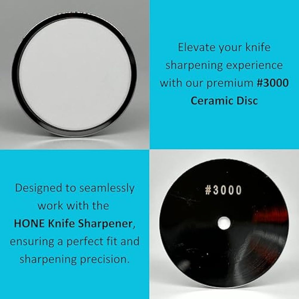 HONE #3000 Grit Ceramic Disc Knife Sharpener Replacement |