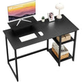 Computer Desk with Monitor Stand and Reversible Shelves