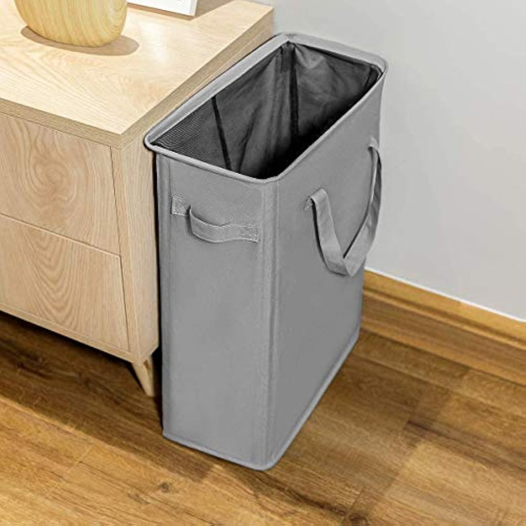 Chrislley Slim Laundry Basket – Foldable 600D Oxford Narrow Hamper