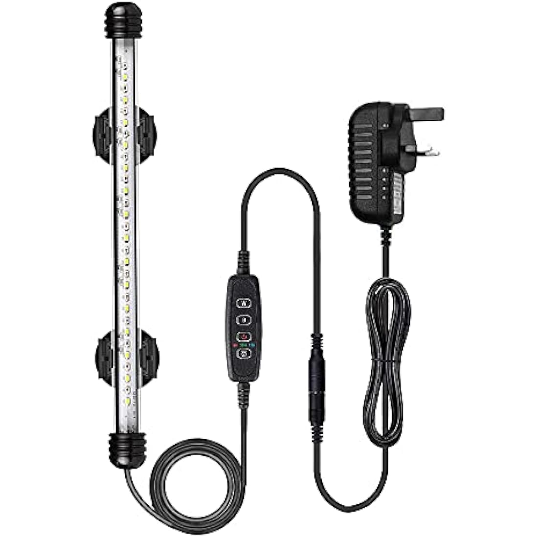 VARMHUS LED Aquarium Light – Submersible Fish Tank Lamp with Timer