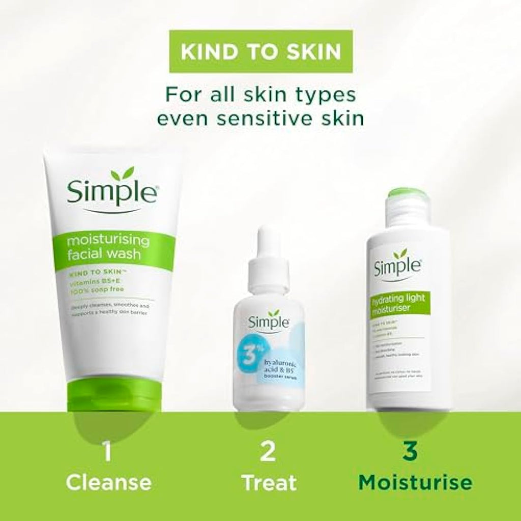 Simple Kind to Skin Hydrating Light Moisturiser with Niacinamide – 125ml