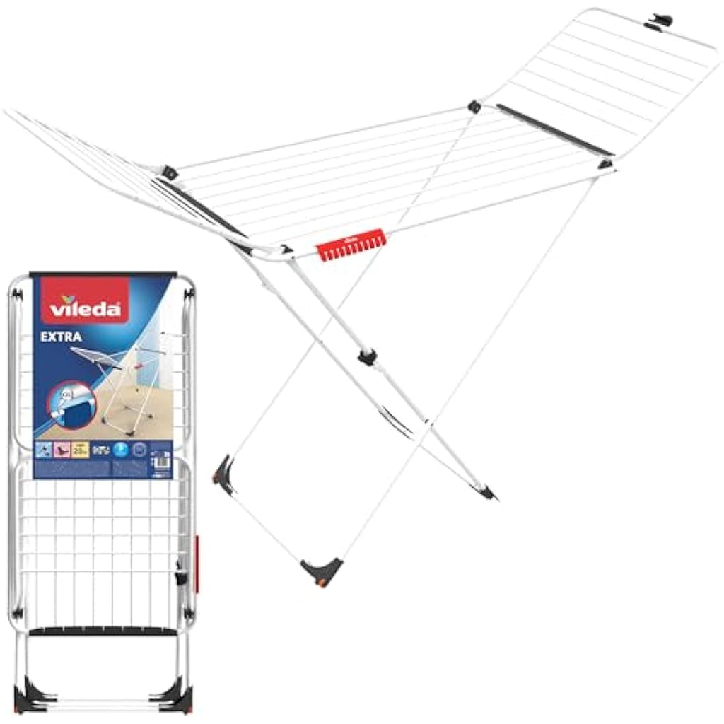Vileda Extra X-Legs Clothes Airer – 20m Indoor Laundry Drying Rack