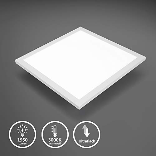 IMPTS LED Panel Ceiling Light – 24W Ultra Flat Square Warm White 40x40cm