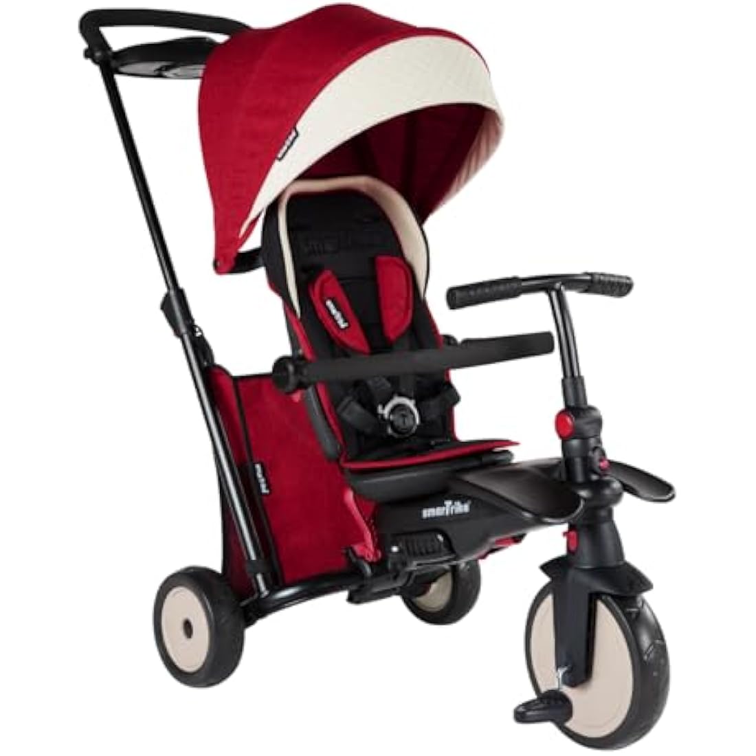 smarTrike STR5 7-in-1 Folding Toddler Trike and Stroller - Red