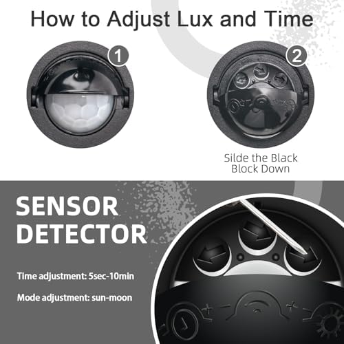 Jolof Store Kerry Motion Sensor Outdoor Wall Lights - Anthracite 2 Pack
