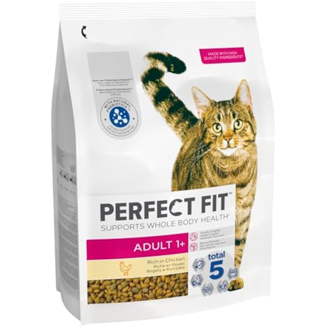 Perfect Fit Adult 1+ Dry Cat Food - Rich in Chicken - 3 x 2.8kg Bags