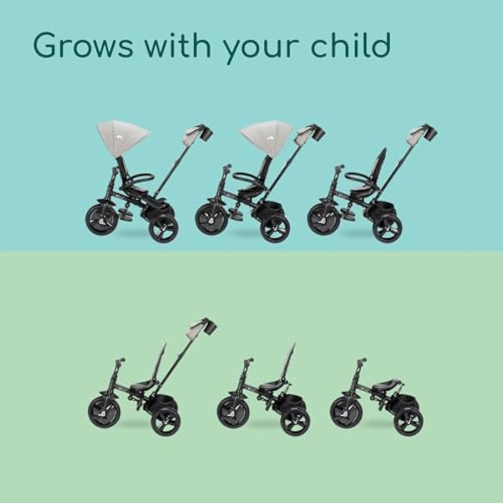 Bebeconfort Windy Baby Trike | Reversible Seat & Compact Fold - Grey