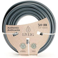 LIVLIG Garden Hose 50m | 1/2 Inch Recycled PVC Hosepipe - Anthracite