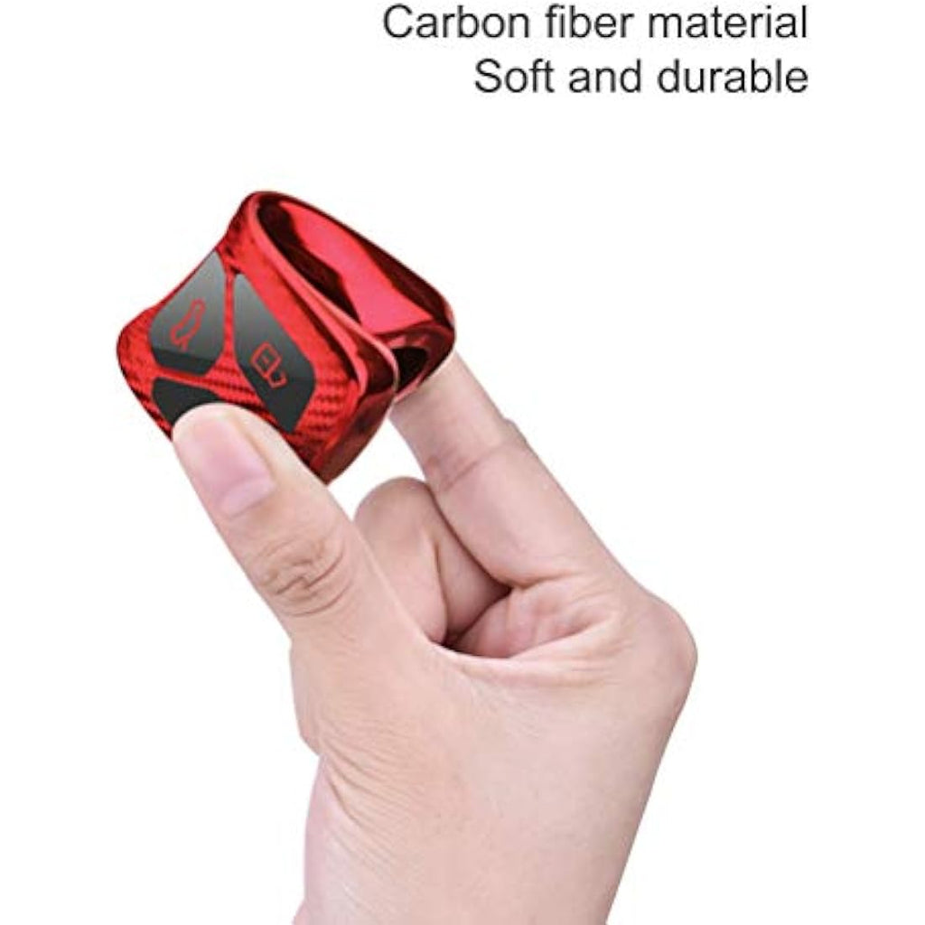 Audi TPU Silicone 3-Button Key Fob Cover – Red Stripe