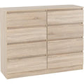 Seconique Malvern 8 Drawer Chest – Sonoma Oak Effect Bedroom Dresser