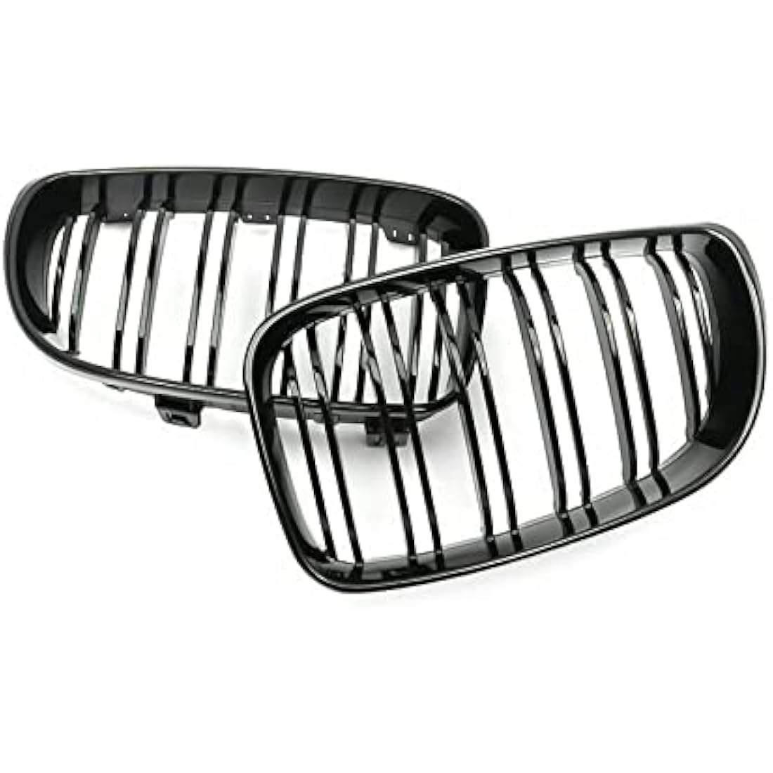 Gloss Black Dual Slat Front Kidney Grille for BMW 1 Series