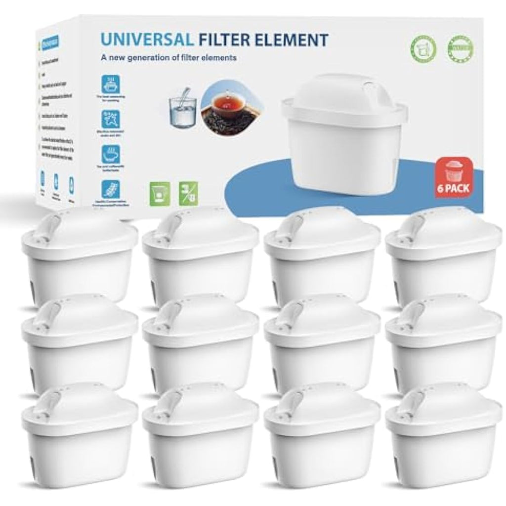 WaterJingYi Water Filter Cartridges for Brita Maxtra Pro & Plus | 12 Pack