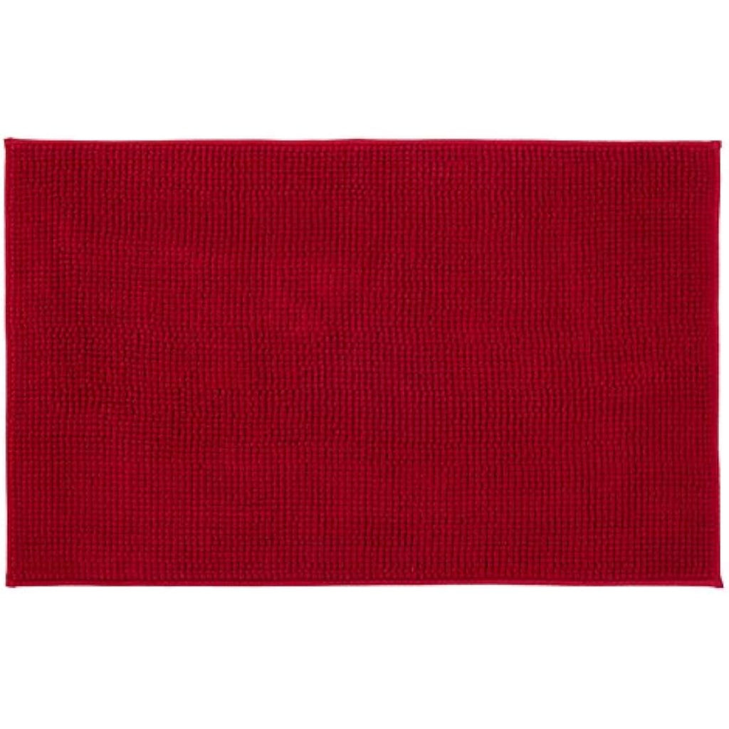 Gözze Anti-Slip Bath Mat – Super Soft Microfibre Rug, 70x120cm, Bordeaux