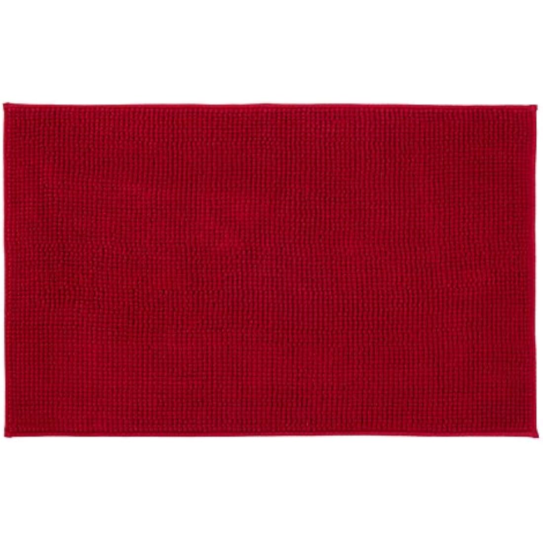 Gözze Anti-Slip Bath Mat – Super Soft Microfibre Rug, 70x120cm, Bordeaux