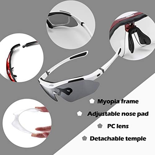 ROCKBROS Polarized Cycling Sunglasses | 5 Interchangeable Lenses TR90