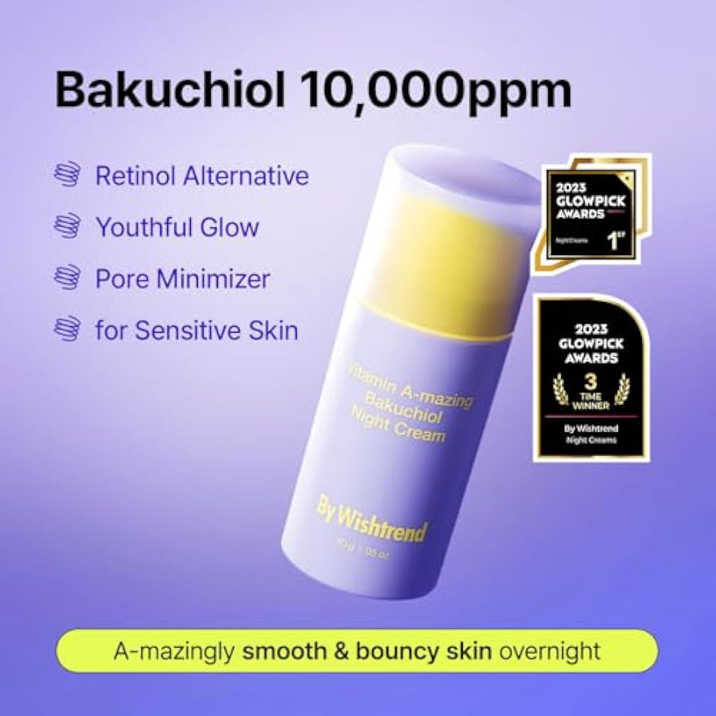 By Wishtrend Vitamin A-mazing Bakuchiol Retinal Night Cream – 30g