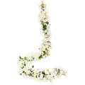 JUSTOYOU 2 Pcs Artificial Cherry Blossom Vine | 5.7FT Silk Sakura Garland