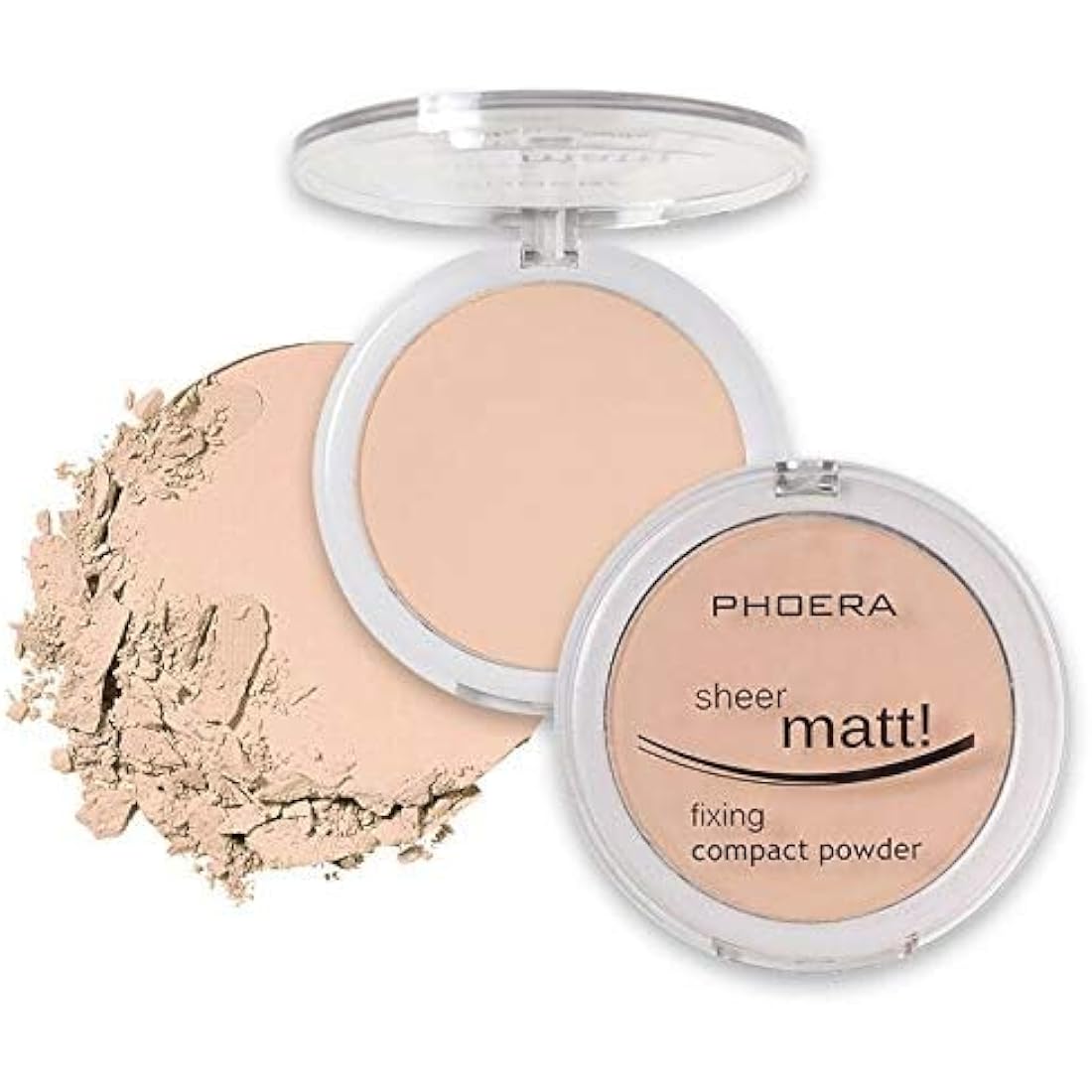 PHOERA Sheer Matte Fixing Powder – Long Lasting Vegan Pressed Powder