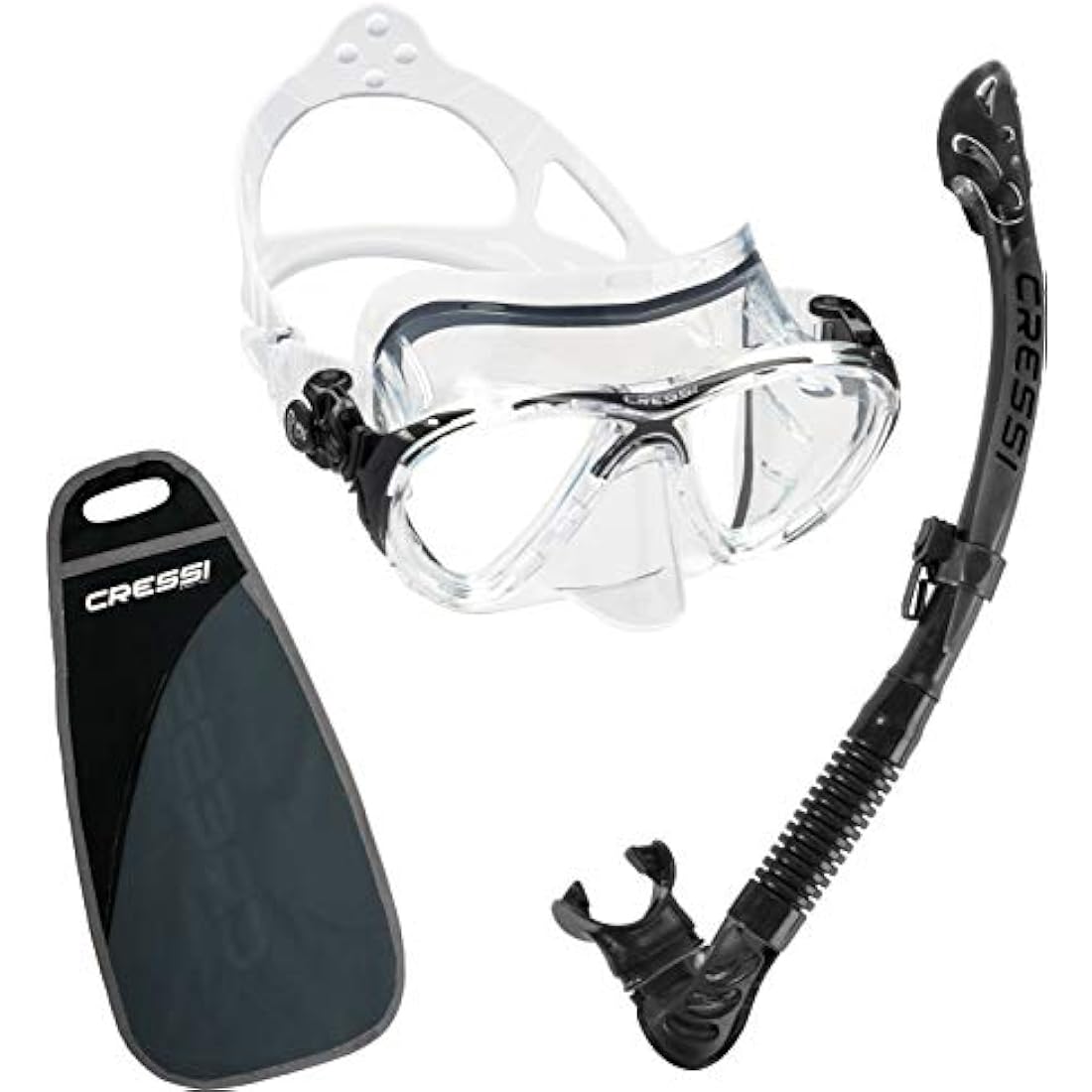 Cressi Big Eyes Evo & Alpha Dry Snorkeling Set | Italian Silicone