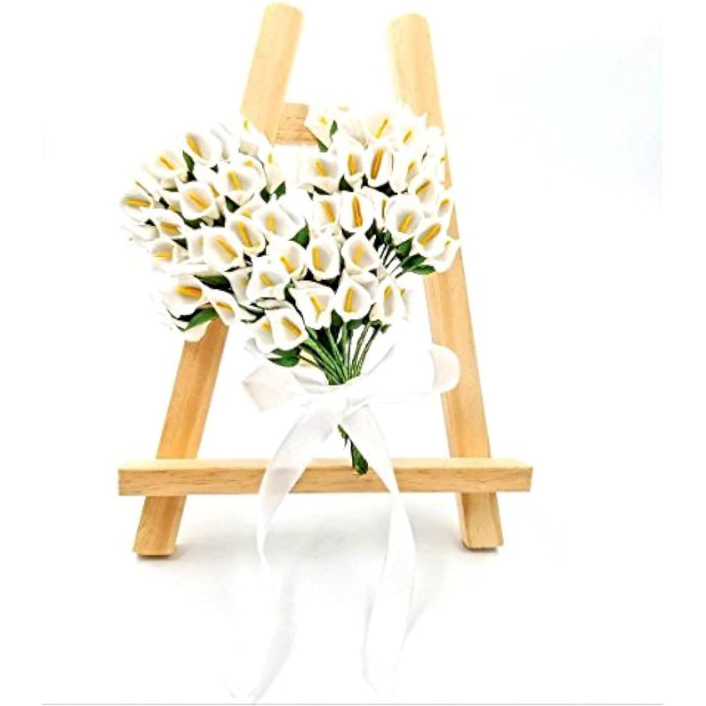 Jolof Store 144pcs White Foam Calla Lily Artificial Flowers for Crafts