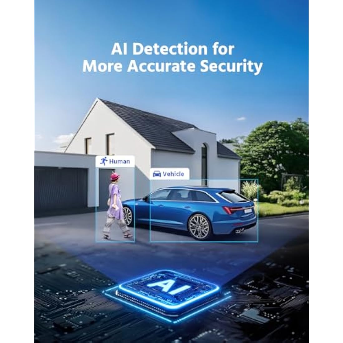 ANNKE 5MP PoE Security Camera – 3K Outdoor CCTV with AI Human Detection