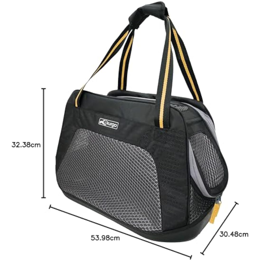Kurgo Explorer Dog & Cat Carrier – Waterproof Bottom Travel Bag, Black