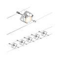 Paulmann CorDuo Wire Cable Lighting Set – Matt Chrome 5-Spotlight System