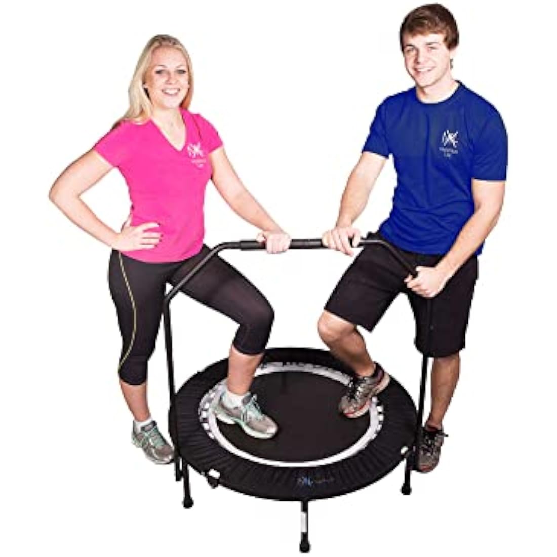 MaXimus PRO Folding Rebounder – Mini Fitness Trampoline with Handlebar