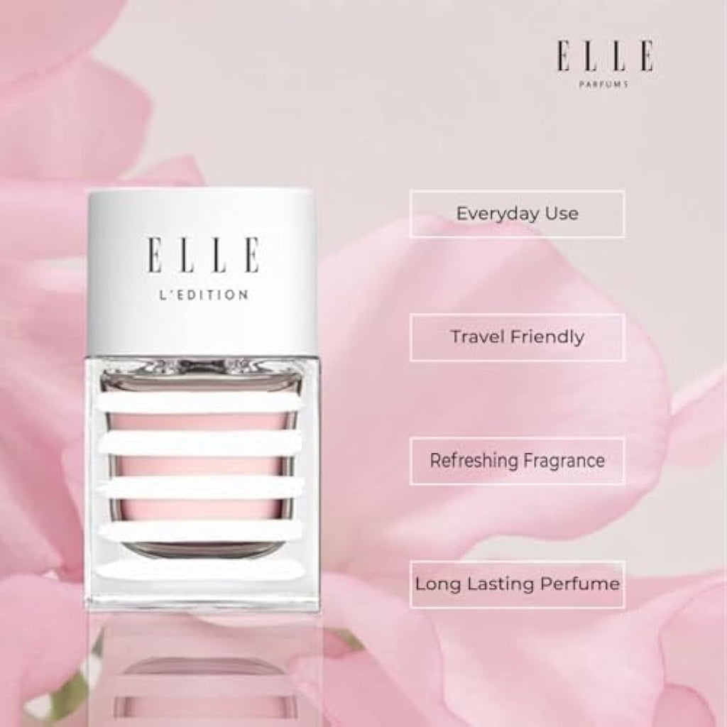 ELLE L'Edition Eau De Parfum for Women – Luxury Spring Fragrance, 30ml