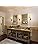 Jolof Store Modern Wall Sconces Set of 2 | White Fabric & Brushed Brass