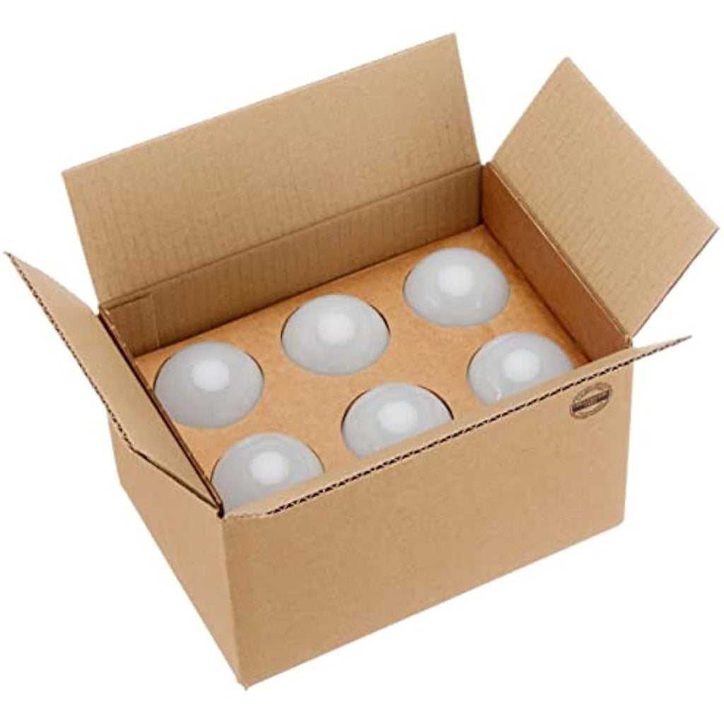 LED E27 Edison Screw Bulb, 10W Cool White - Pack of 6