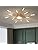 Modern Firework LED Ceiling Light | Gold Semi Flush Mount
