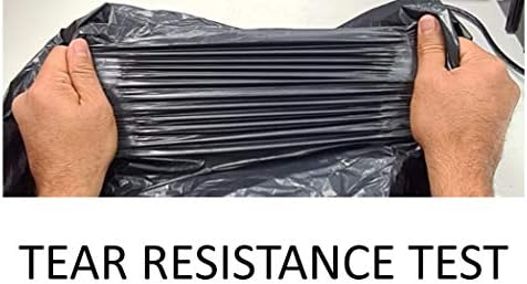 Haya Home Heavy Duty Black Bin Bags | 100L Recycled Refuse Sacks (50 Pack)