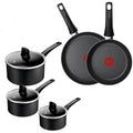 Tefal Titanium Stone 5pc Induction Cookware Set | Metal Safe Non-Stick