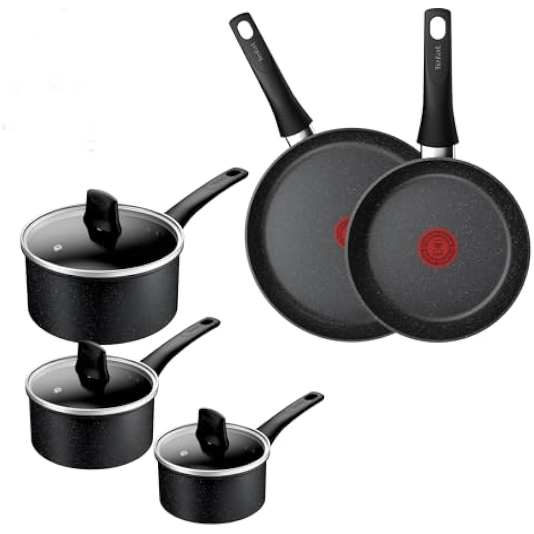 Tefal Titanium Stone 5pc Induction Cookware Set | Metal Safe Non-Stick