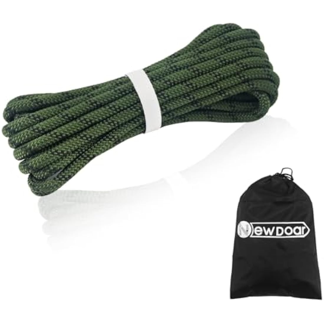 NewDoar 10mm Static Accessory Cord – 18KN High Strength Double Braid Rope