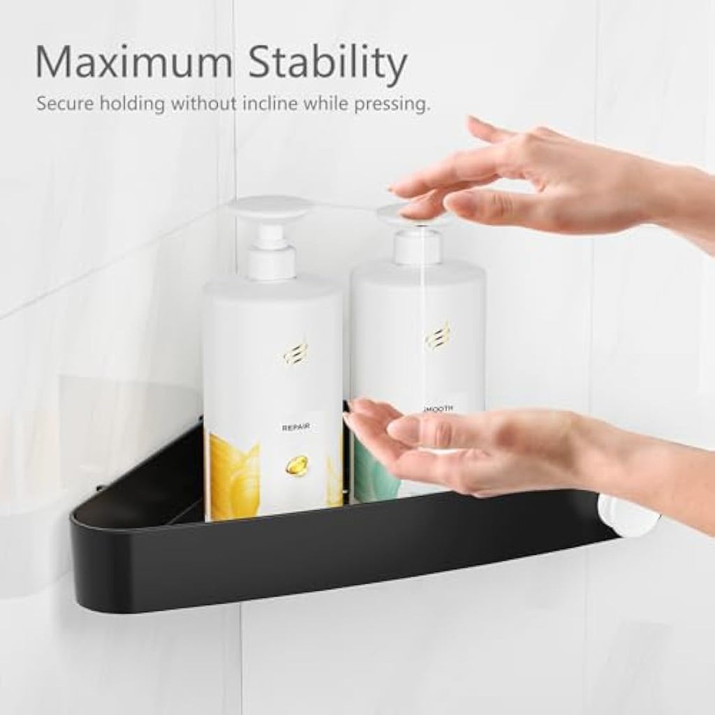 Sotfamily Corner Shower Caddy - 4 Pack No-Drill Adhesive Bathroom Shelf