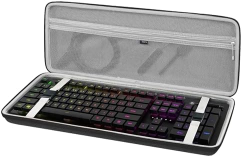 Geekria Hard Shell Keyboard Case | Travel Bag for 108 Key Mechanical