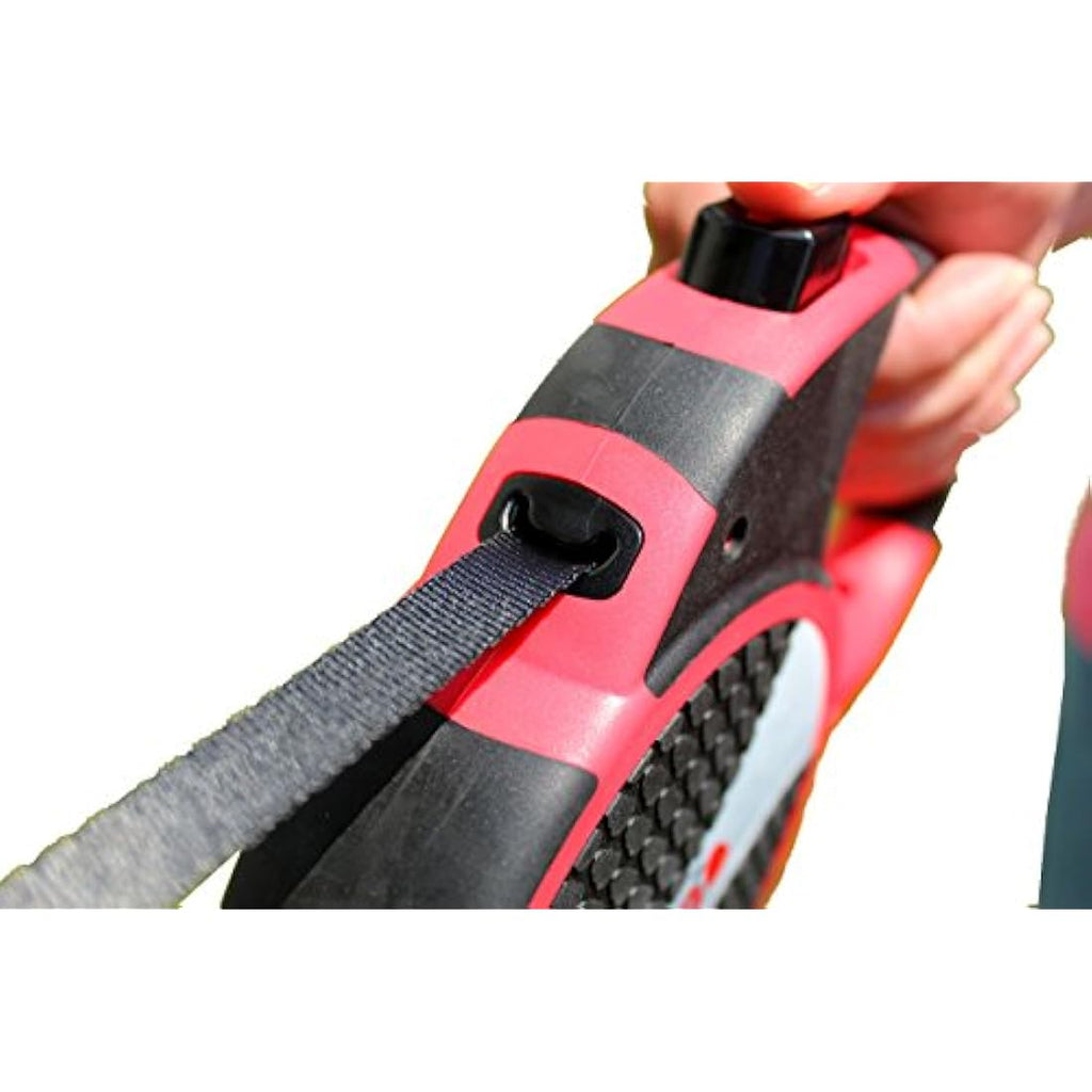 KONG Terrain Retractable Dog Leash – Large Red 5m Tape Lead