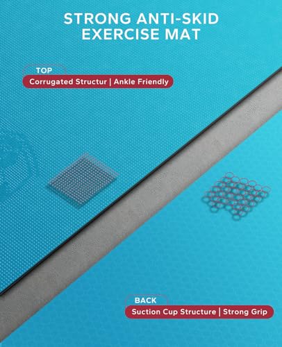 Hapbear Large Yoga Mat | 7'x5' Non-Slip 8mm Thick Exercise Mat for Home Gym